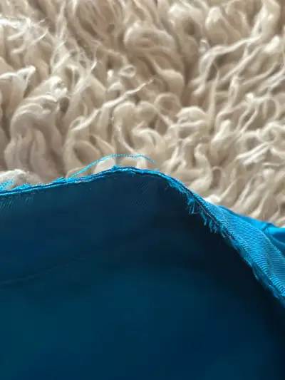 Camisa de seda azul Ralph Lauren para mujer - miniatura 3