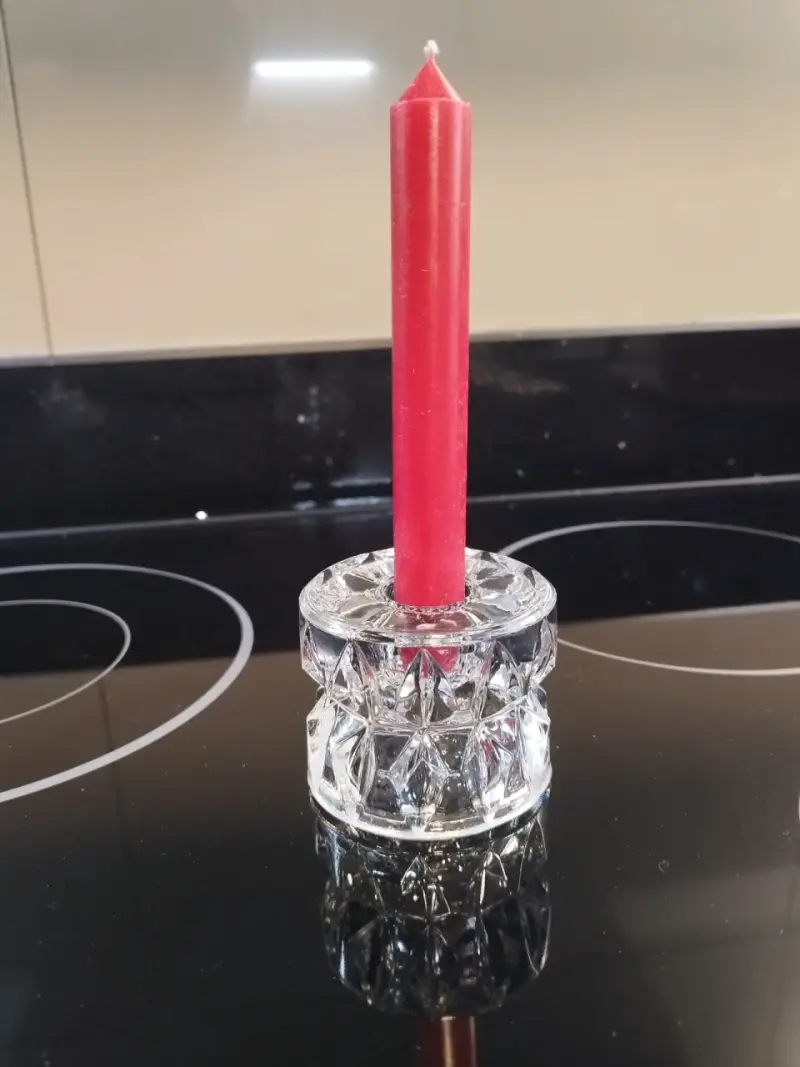 Portavelas de cristal, candelabro votivo - 2