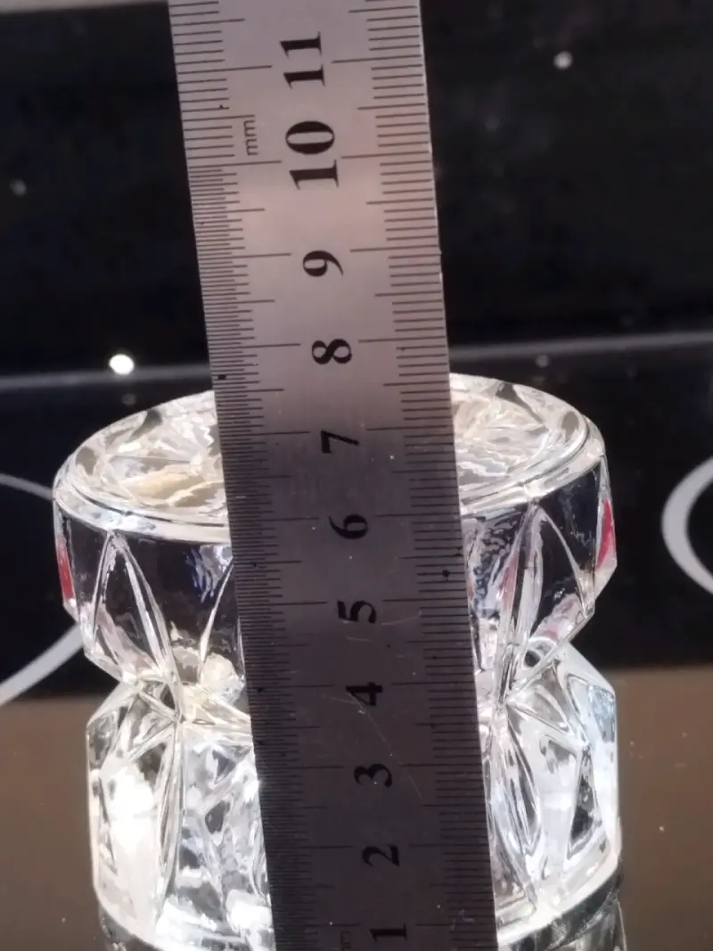 Portavelas de cristal, candelabro votivo - 3