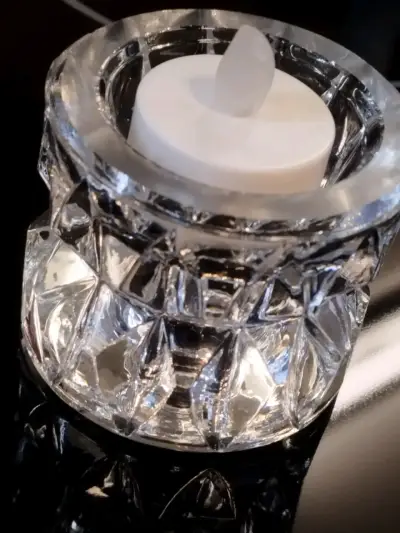 Portavelas de cristal, candelabro votivo - miniatura 5