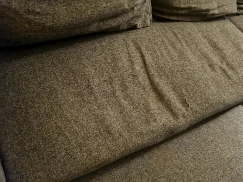 Sillón en L con sofá cama y baúl - 4
