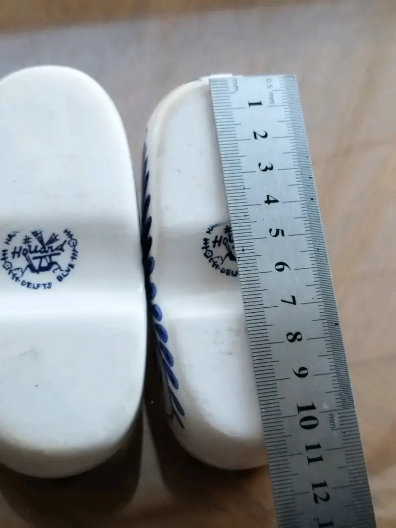 Zuecos holandeses de cerámica pintados a mano - 3