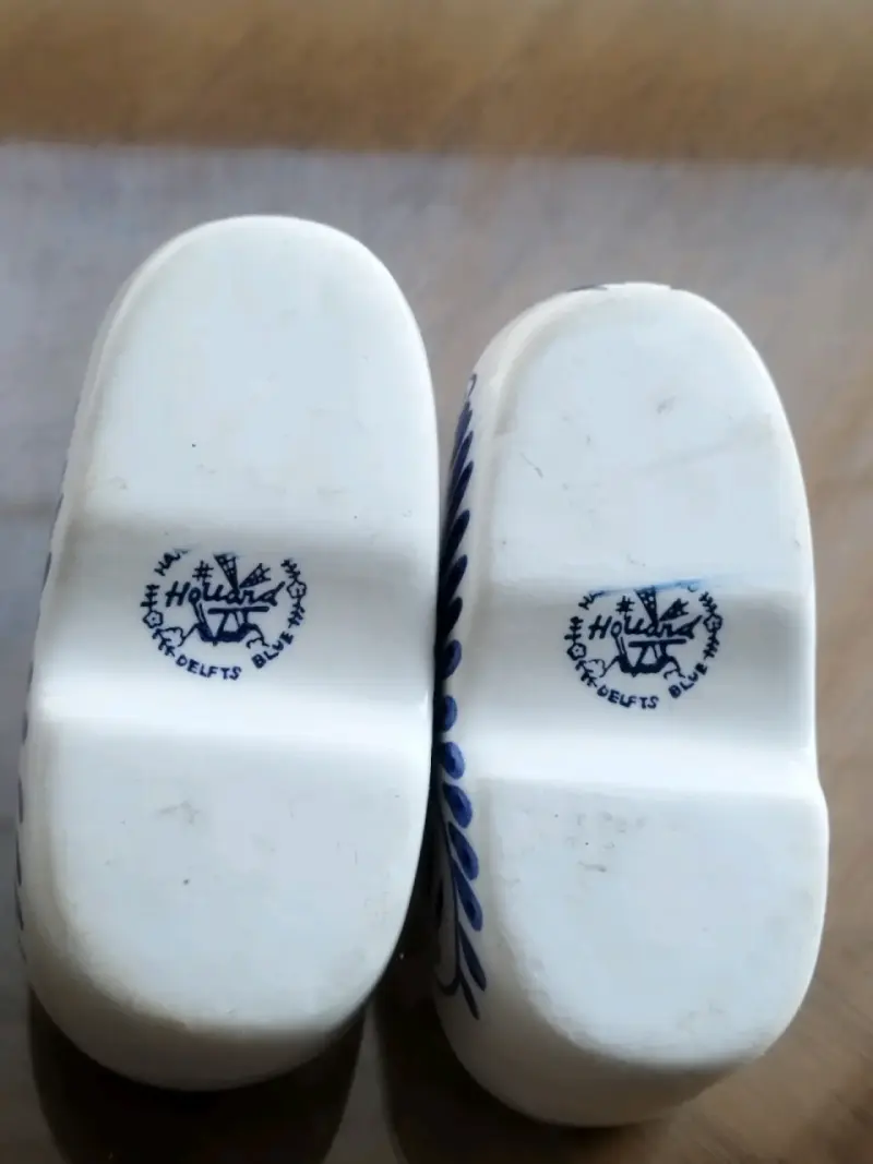 Zuecos holandeses de cerámica pintados a mano - 4