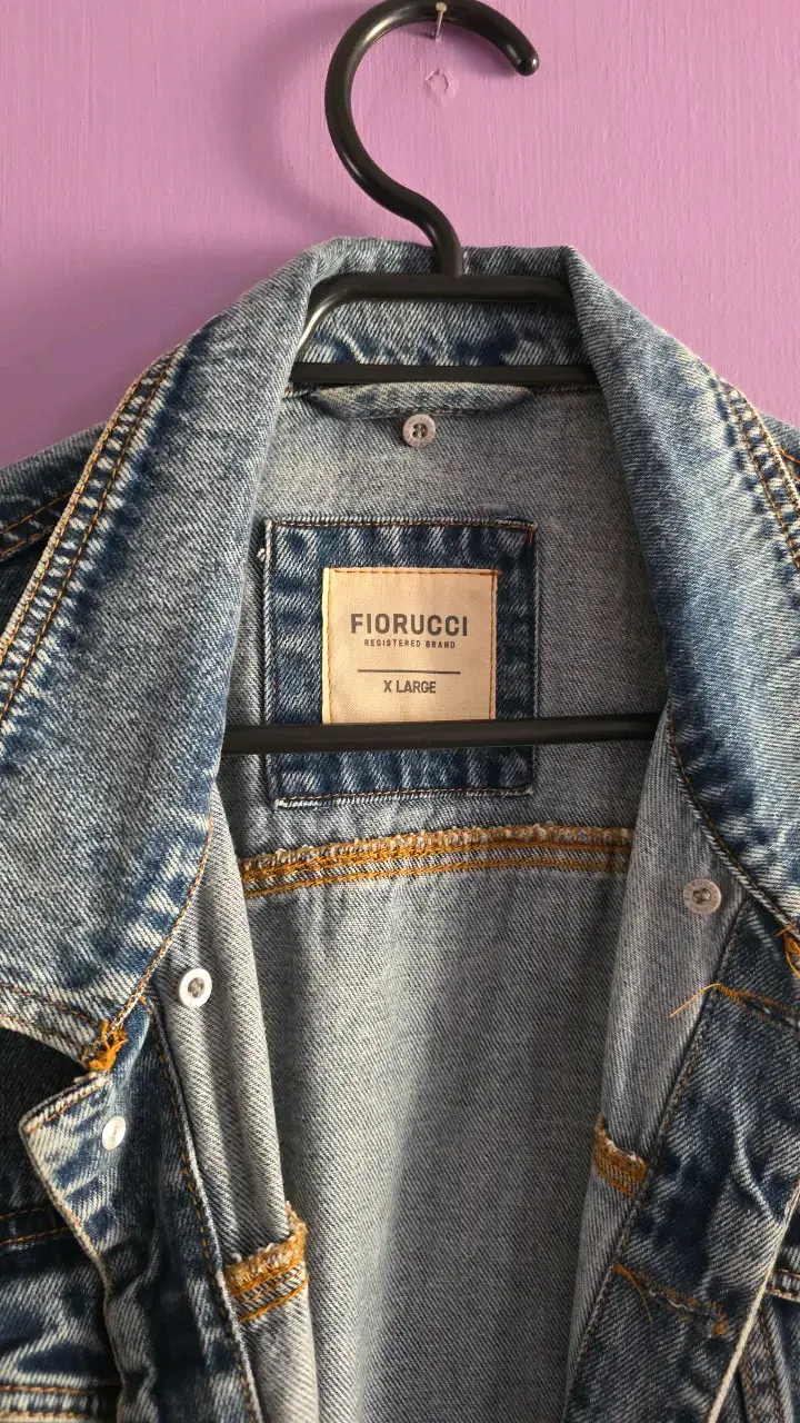 Chaqueta de mezclilla Fiorucci con mangas de tela - 3