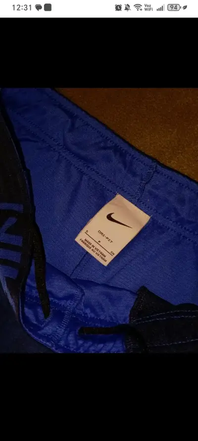Short deportivo Nike azul - miniatura 2