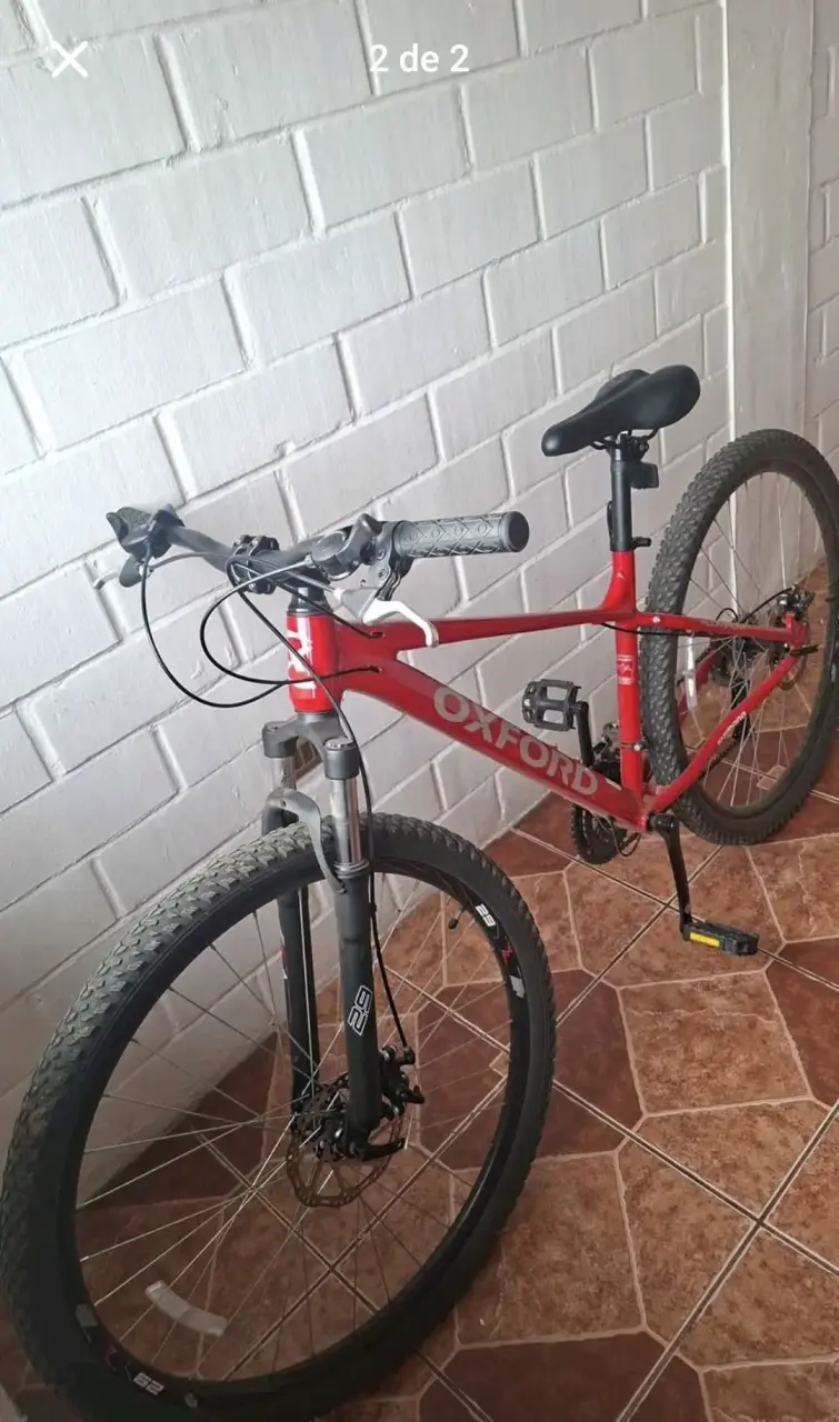 Bicicleta Oxford roja de montaña en buen estado - 2