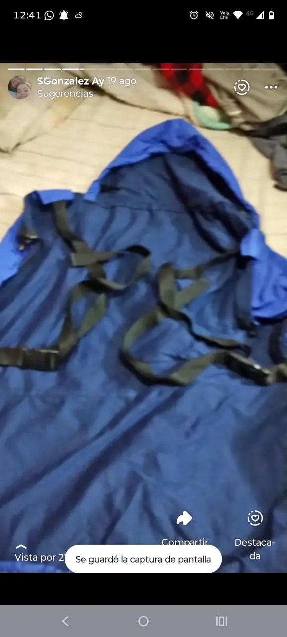 Portabebés ergonómico azul y negro - 4