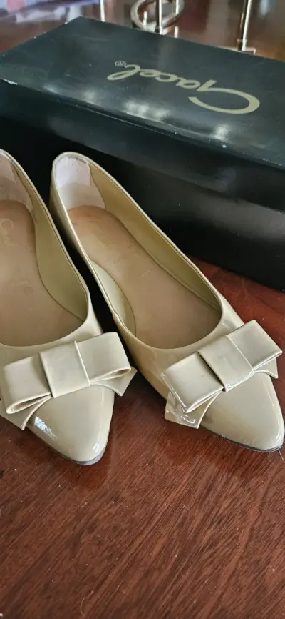 Zapatos planos nude con lazo Gracel - miniatura 2