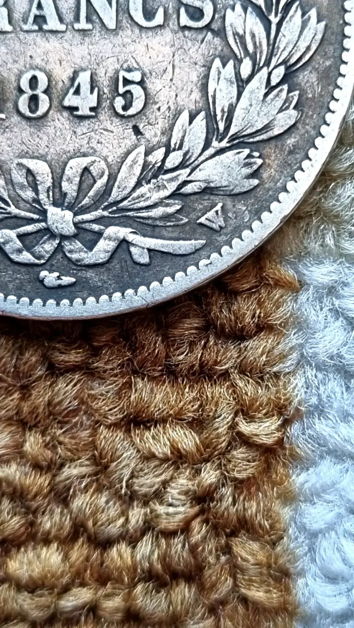 Moneda Francia 5 Francos 1845. - 2