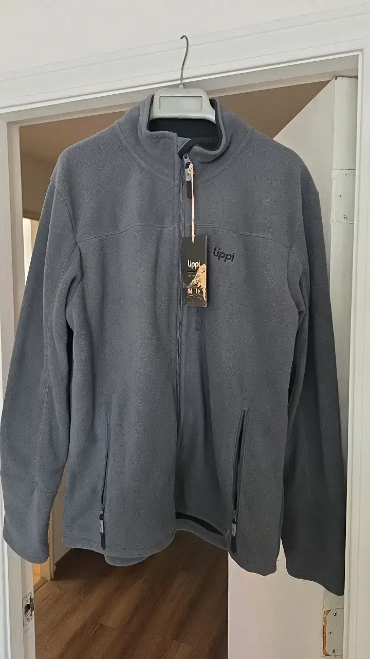 Chaqueta polar gris Lippí con cierre