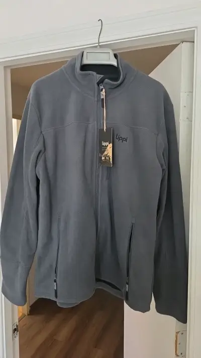 Chaqueta polar gris Lippí con cierre - miniatura 1