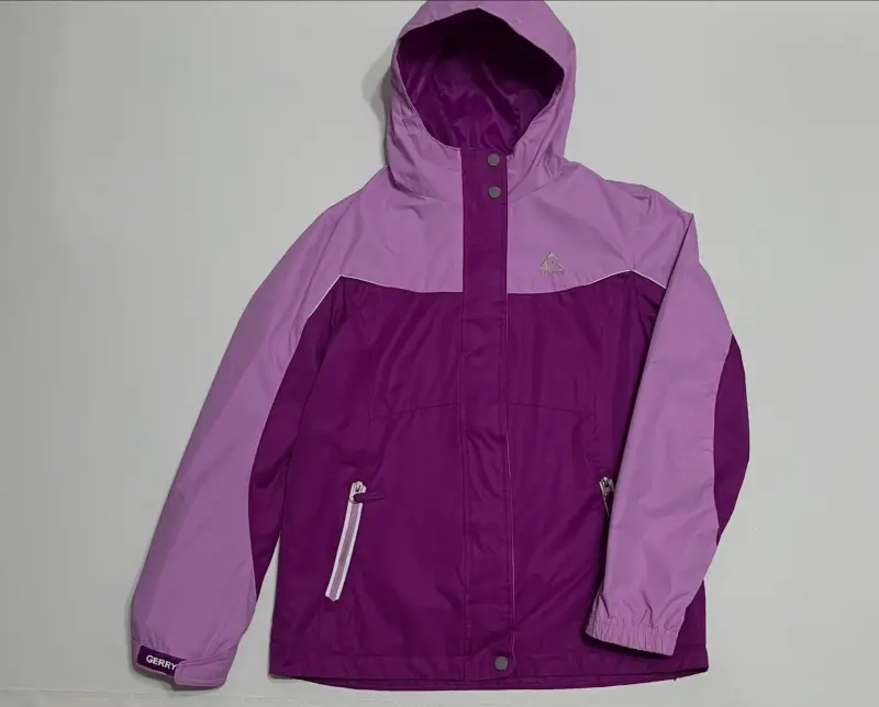 Chaqueta impermeable morada para niña Gerry - 2