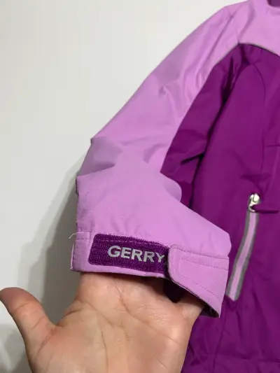 Chaqueta impermeable morada para niña Gerry - miniatura 3