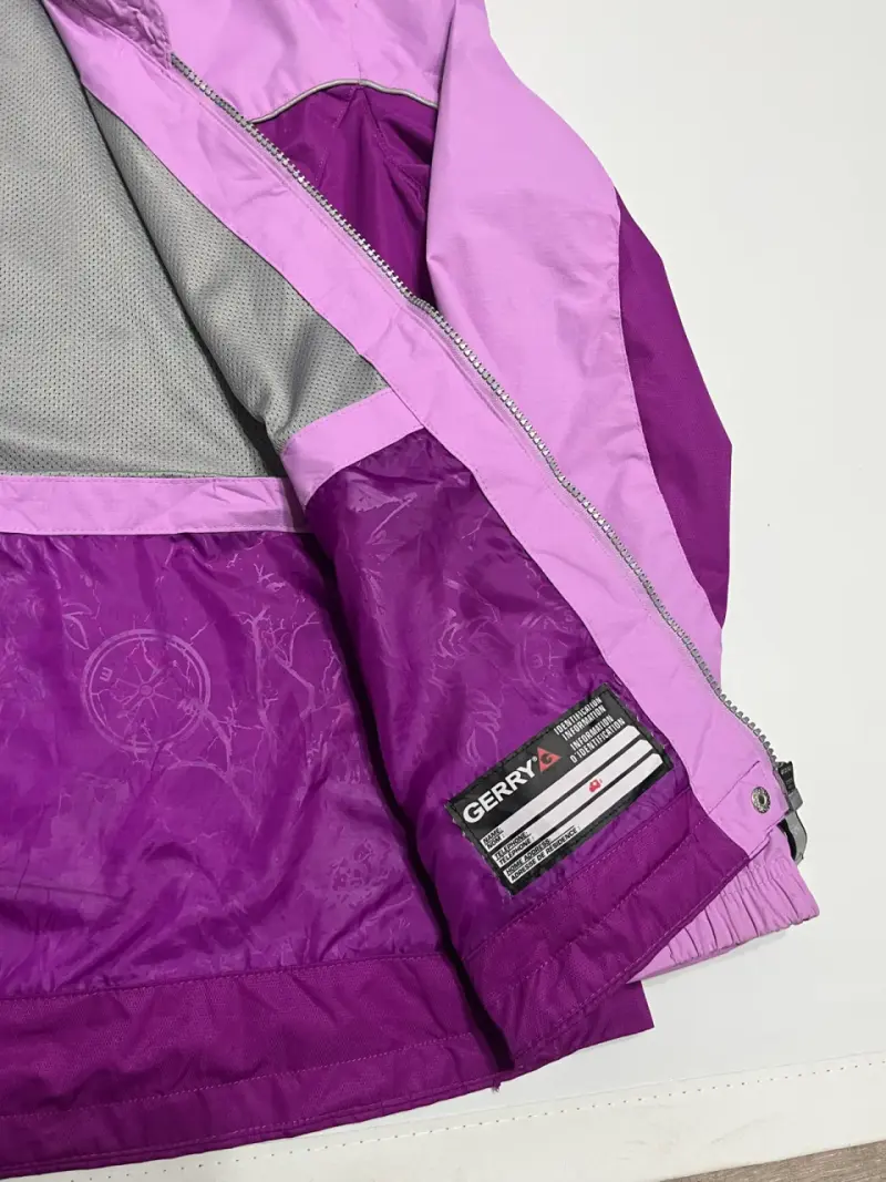 Chaqueta impermeable morada para niña Gerry - 4