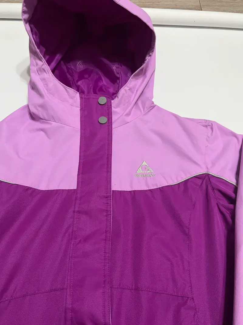 Chaqueta impermeable morada para niña Gerry - 6