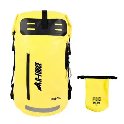 Mochila impermeable G-Force amarilla 35L - miniatura 1