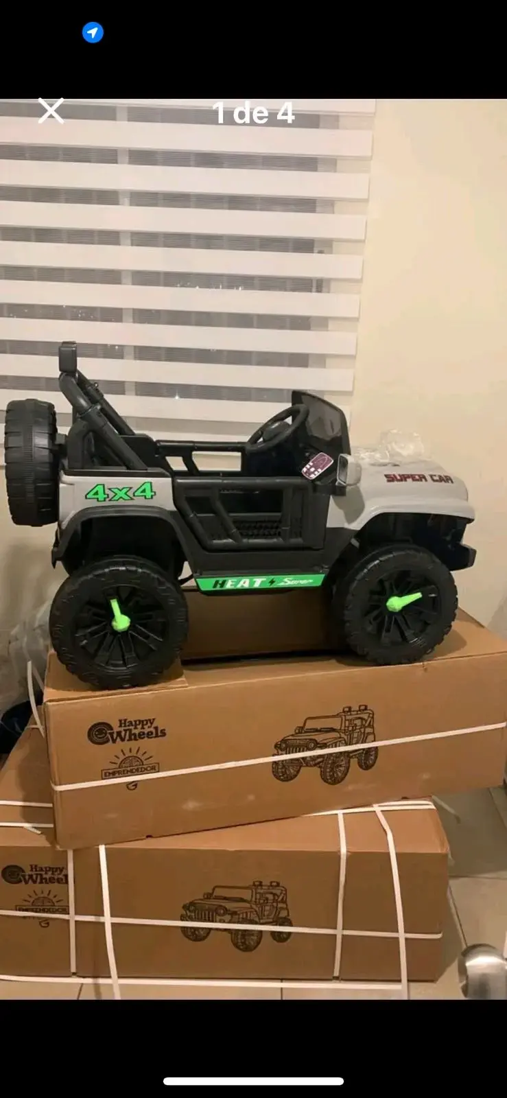 Jeep eléctrico para niños 4x4 Happy Wheels - 1