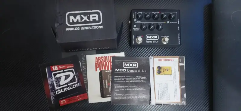 Pedal de efectos para bajo MXR M80 Bass D.I.+ - 1