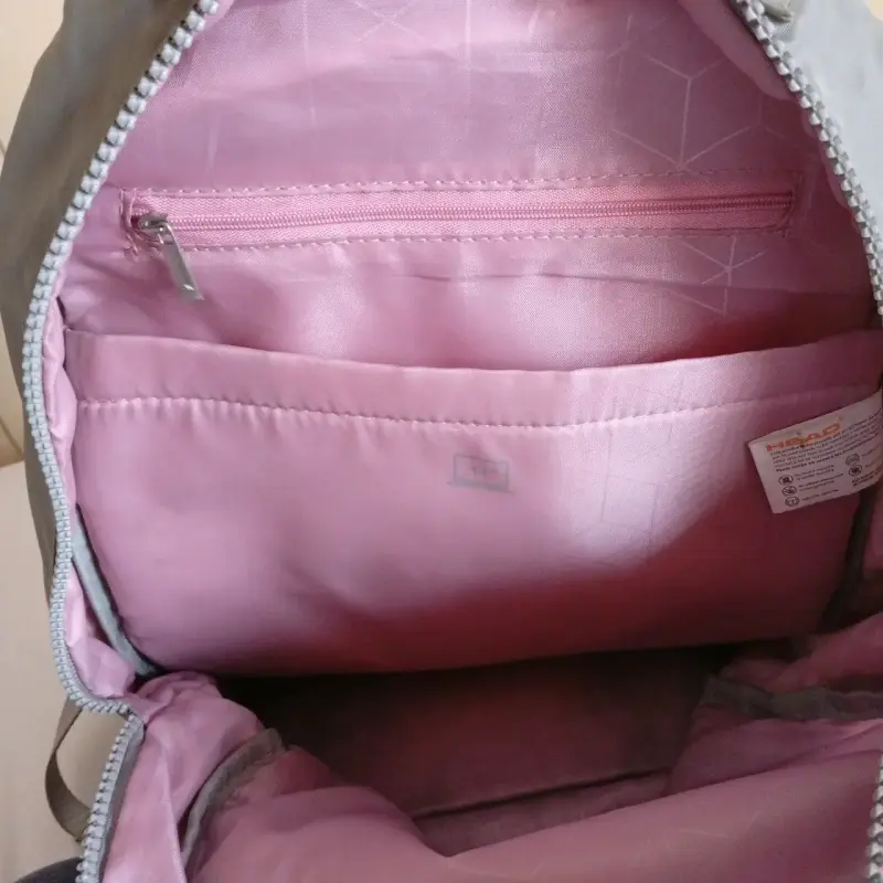 Mochila gris-rosa Head con tachuelas, modelo Cloud - 3