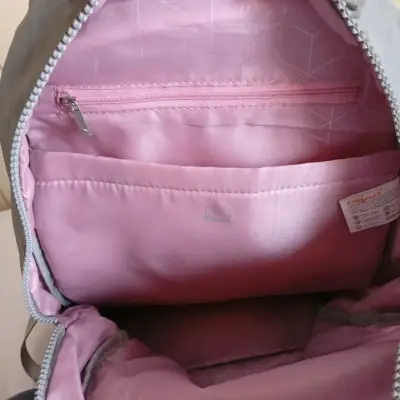Mochila gris-rosa Head con tachuelas, modelo Cloud - miniatura 3