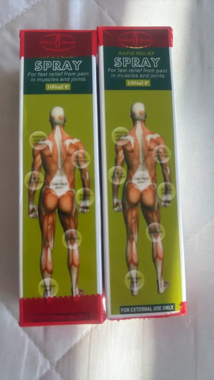 Spray para alivio rápido del dolor muscular