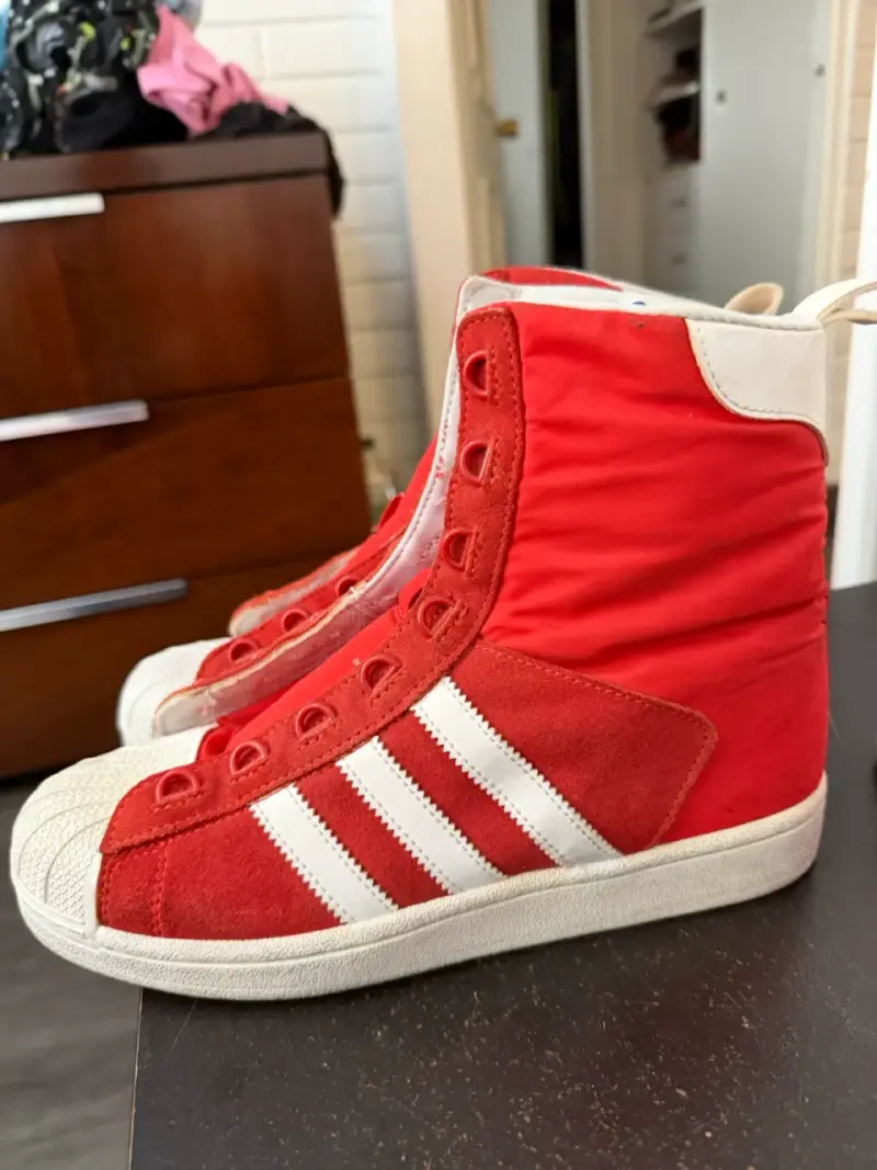 Adidas Originals Superstar Hi Rojas Talla 39.5US - 3