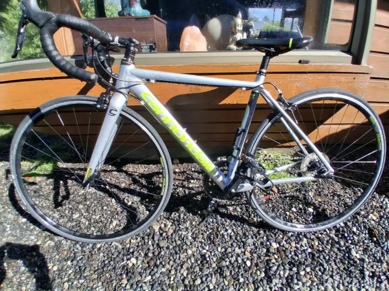 Bicicleta de carretera Cannondale gris - 1