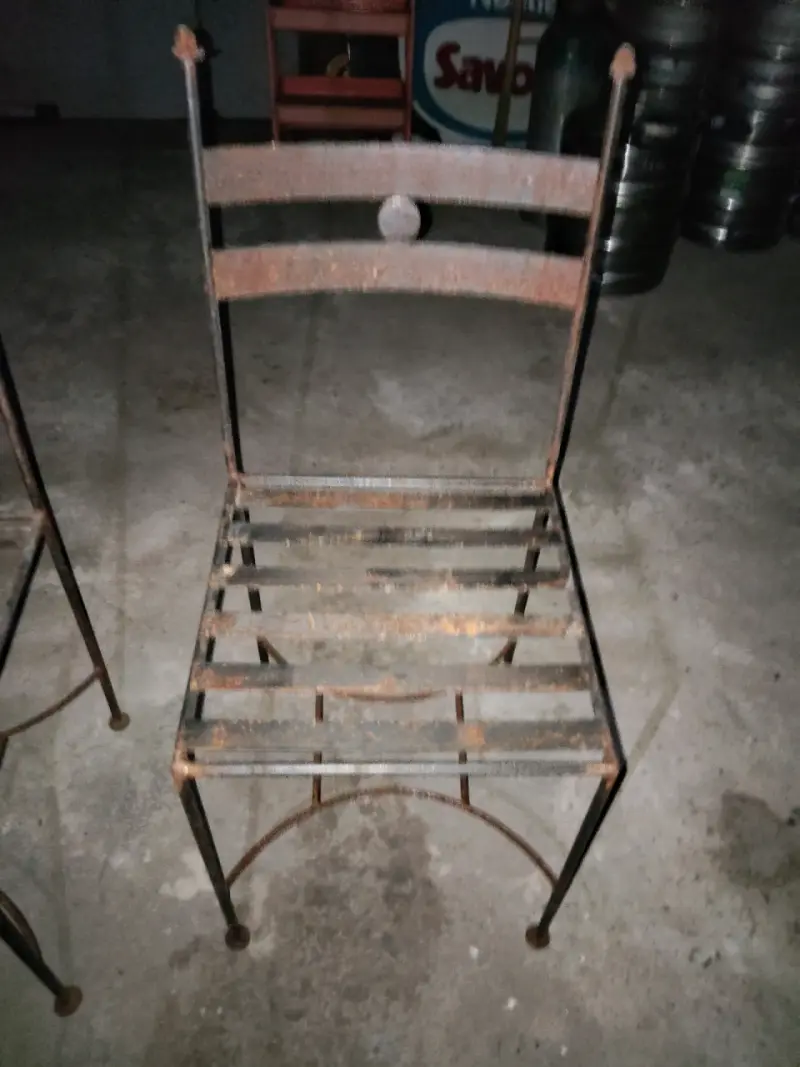 Sillas de hierro forjado estilo vintage - 2