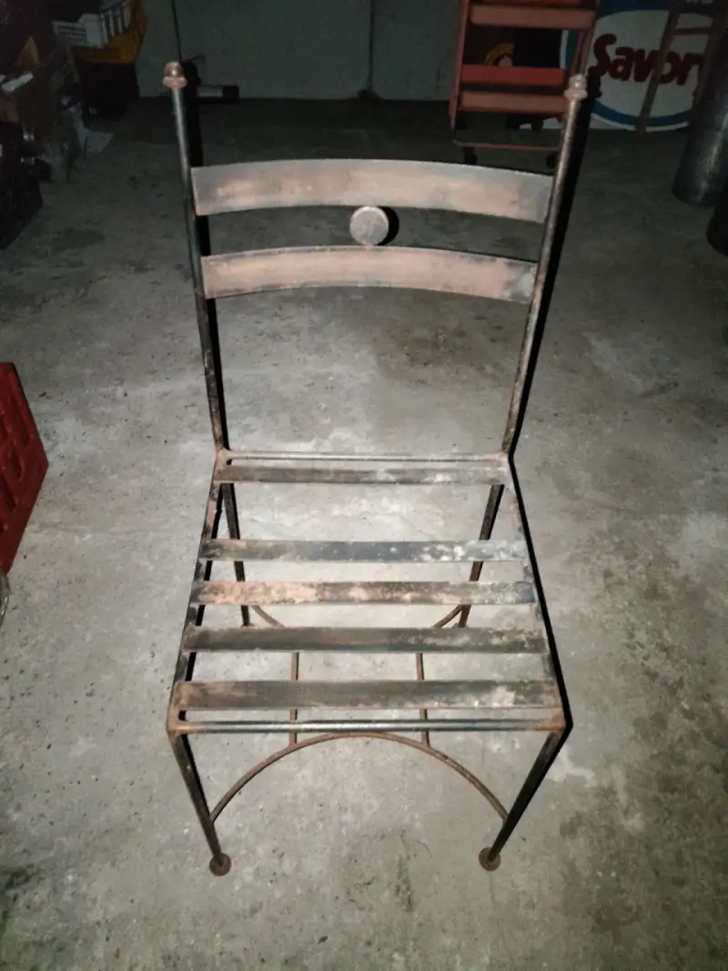 Sillas de hierro forjado estilo vintage - 3