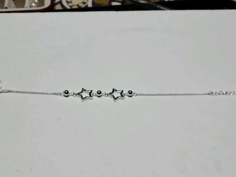 Pulsera de plata con estrellas y esferas - 2