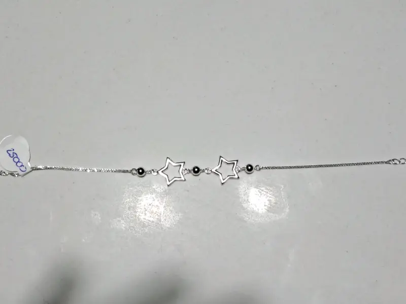 Pulsera de plata con estrellas y esferas - 3