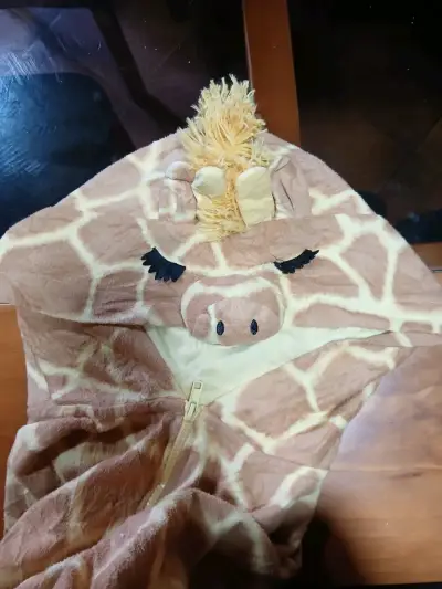 Disfraz de jirafa para adulto con capucha  talla L - miniatura 3