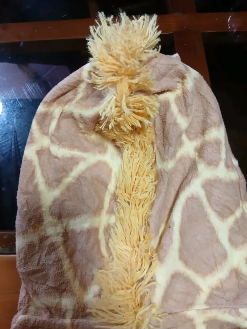 Disfraz de jirafa para adulto con capucha talla L - 4