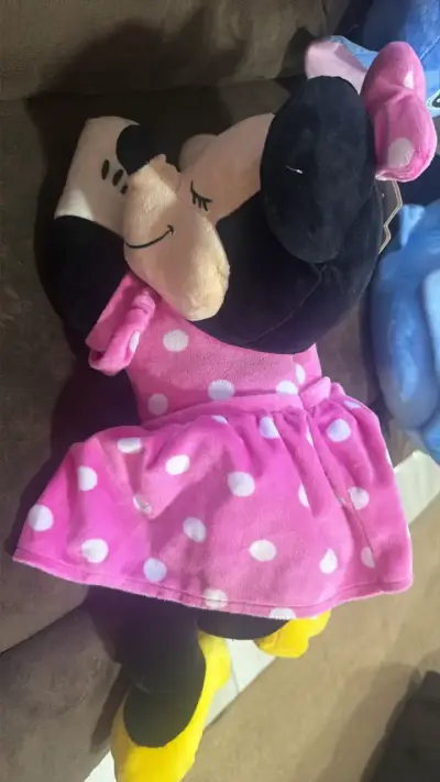 Peluche Minnie Mouse Disney con Vestido Rosa - miniatura 1
