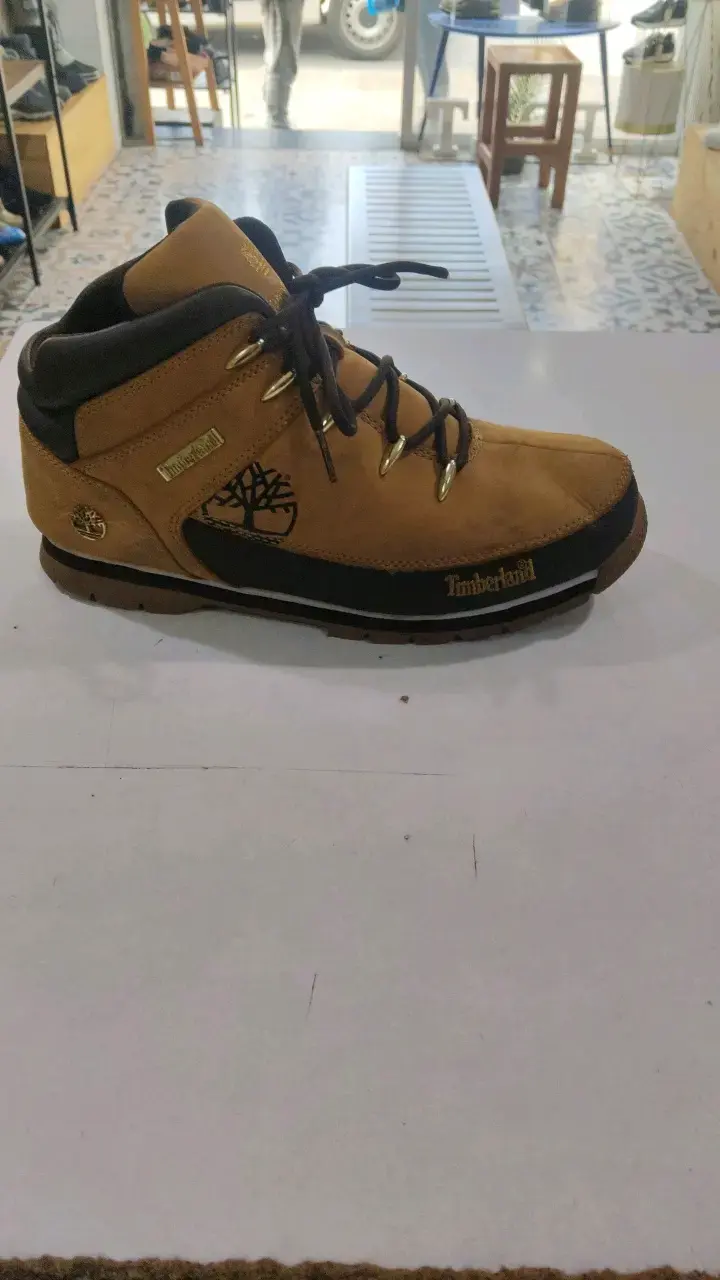Botas de cuero Timberland marrón para hombre