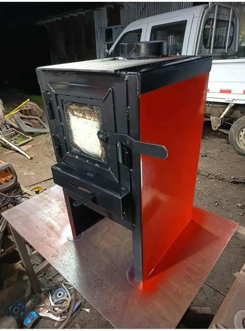 COMBUSTION Estufa a leña estilo salamandra para co - 2