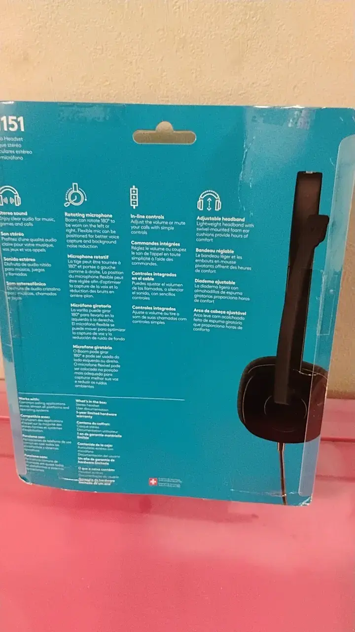 Auriculares estéreo Logitech H151 con micrófono - 2