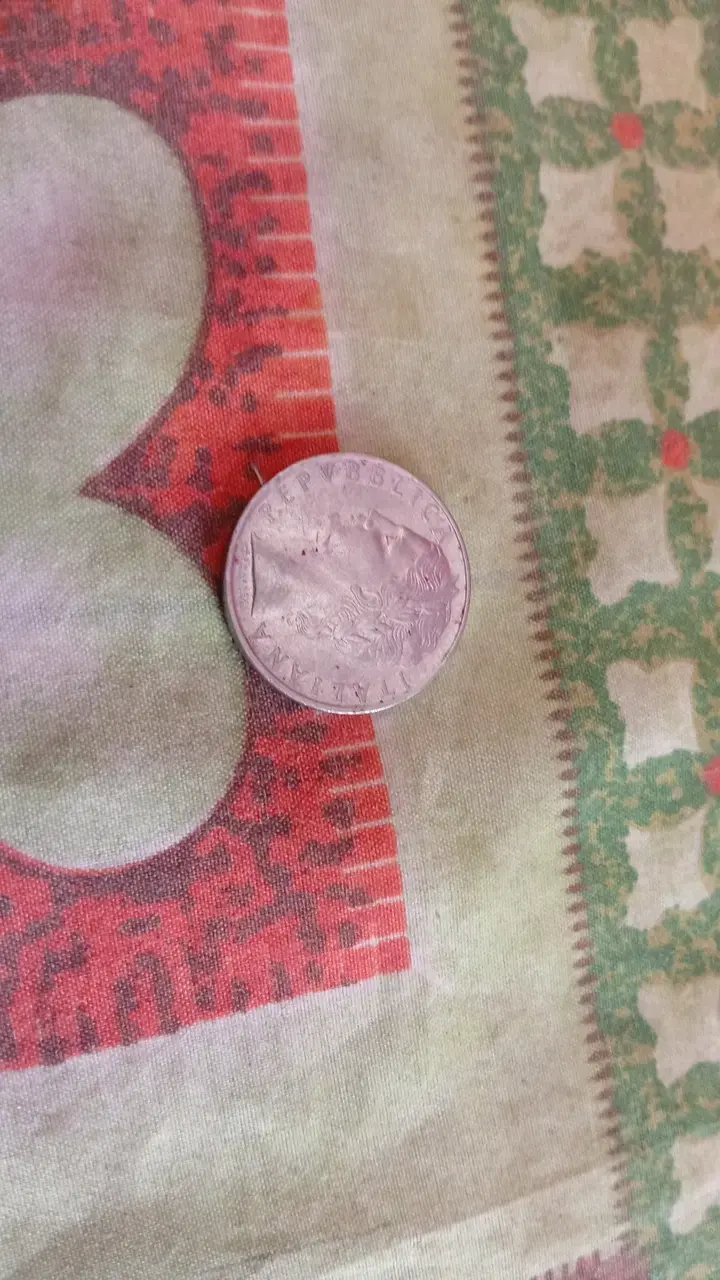 Colgante de chakra y moneda italiana de 100 liras - 4