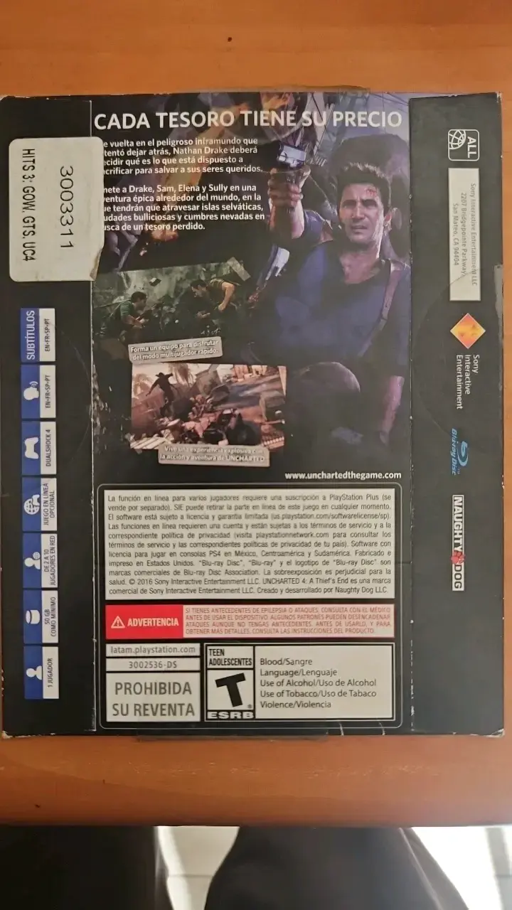 Juego PS4 Uncharted 4: A Thief's End - 2