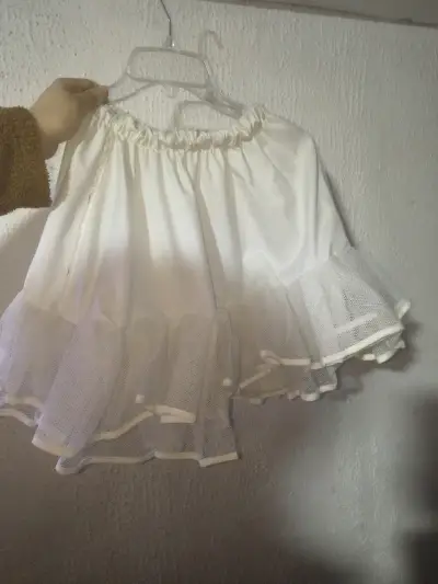 Vestido de cueca  blanco y morado - miniatura 4