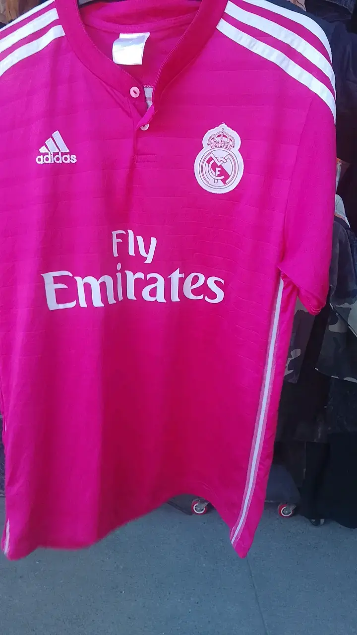 Camiseta Real Madrid Adidas rosa y otras futbol eu - 1