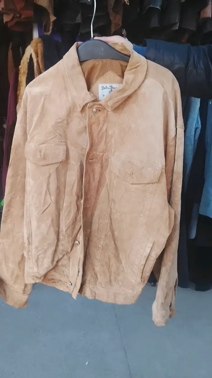Chaqueta de cuero negra para hombre - 2