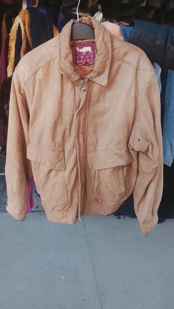 Chaqueta de cuero negra para hombre - 3