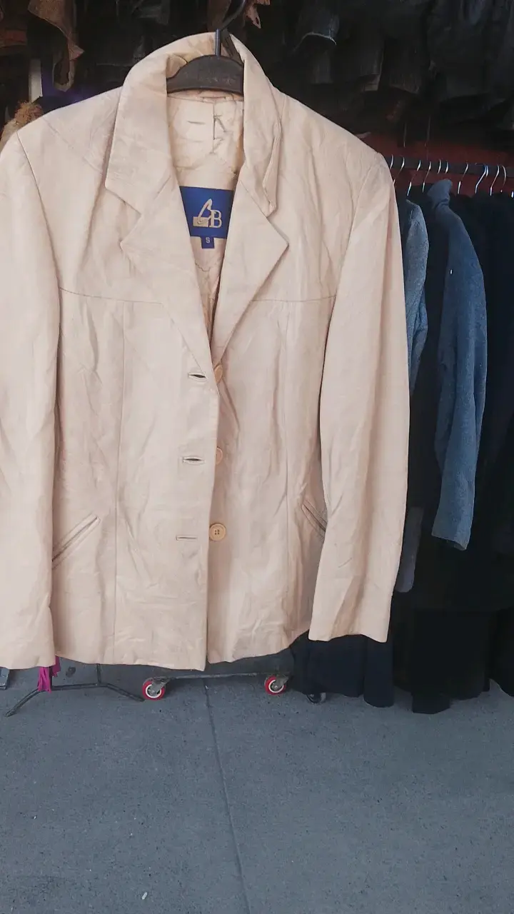 Chaqueta de cuero negra para hombre - 5