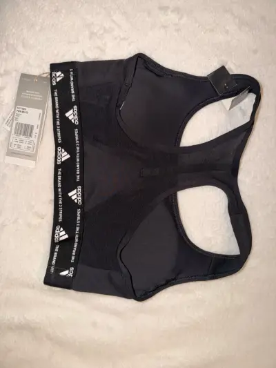Top deportivo negro Adidas - miniatura 2