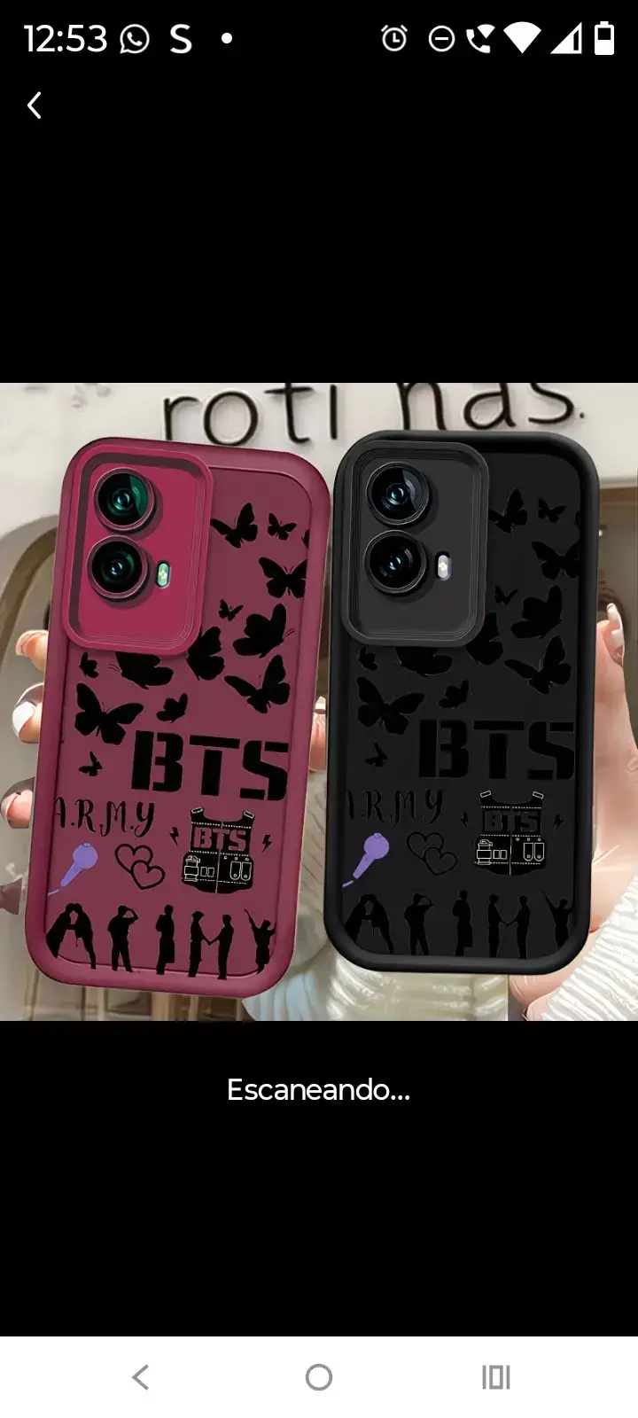Funda para celular BTS diseño mariposas - 1