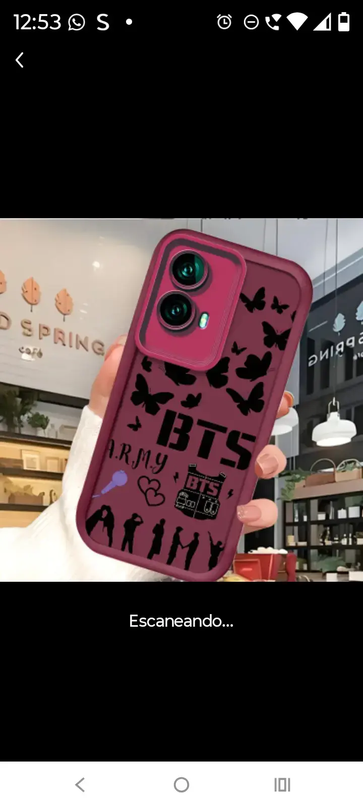 Funda para celular BTS diseño mariposas - 2