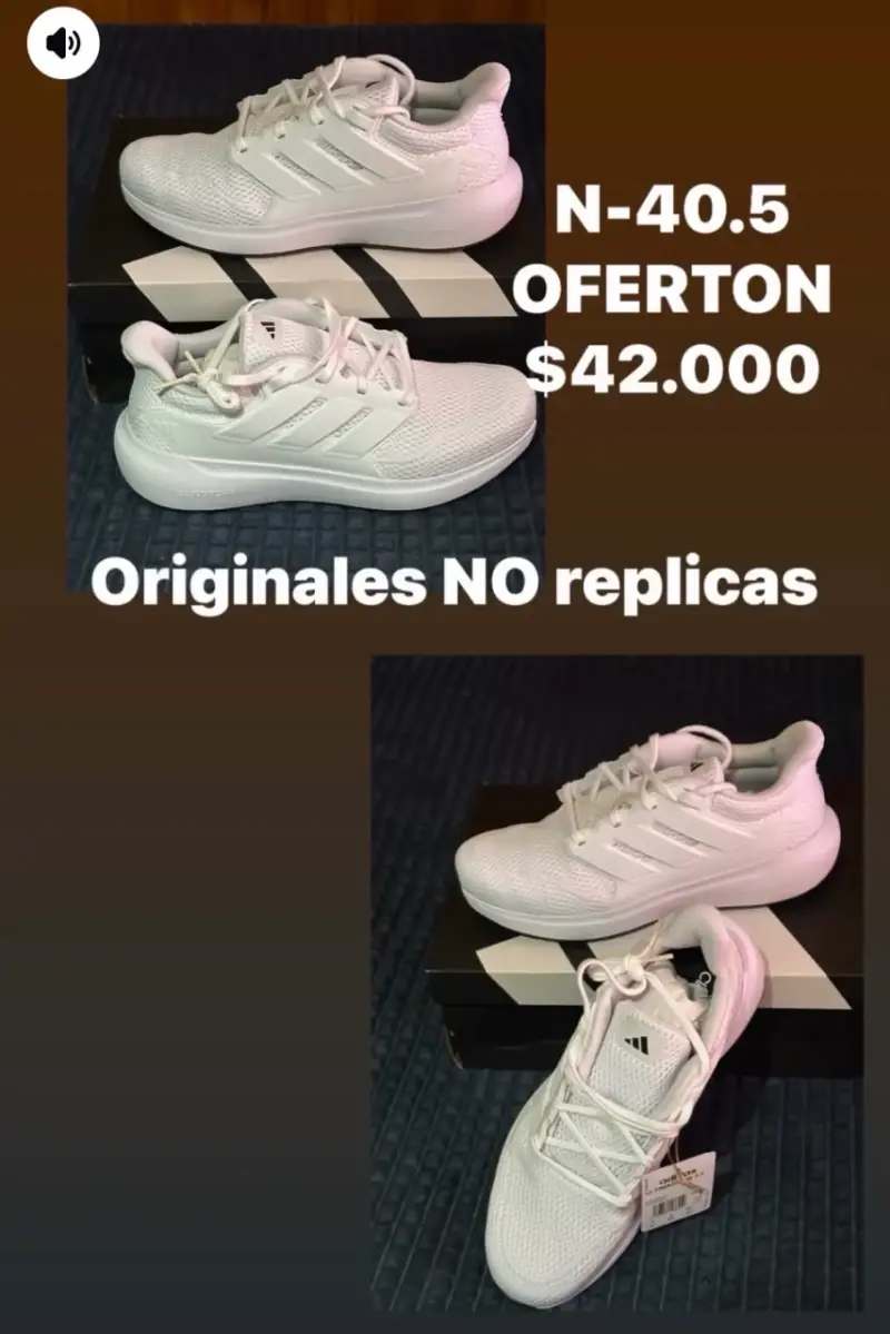 Zapatillas deportivas blancas Adidas originales
