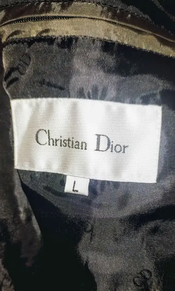 Abrigo Hombre Christian Dior Negro talla L - 1