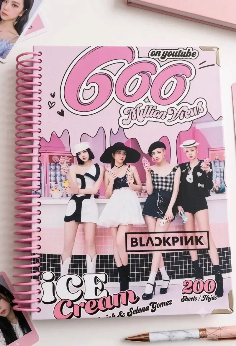 Cuaderno Black Pink 🖤🩷